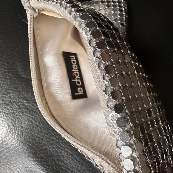 Vintage silver le château clutch - Picture 2 of 6